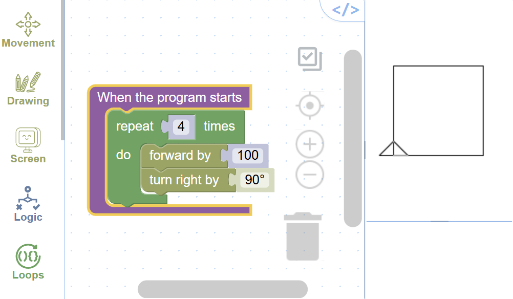 Example Logo Blocks Screenshot